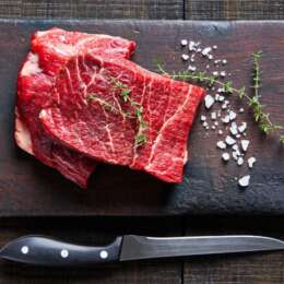 Grass-Fed Flat Iron Steak ($29.99/lb Avg. 1.2 Lbs)