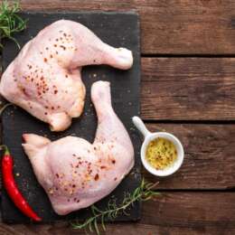 Free-Roaming Chicken Leg Quarters ($5.99/lb  Avg 2.5lb)